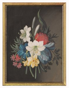 花束の静物 作： Gustavus Hamilton
