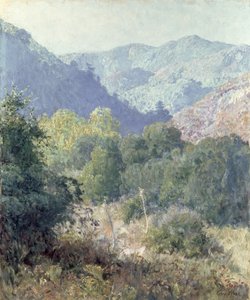 サンガブリエル山脈の眺め 作： Guy Rose