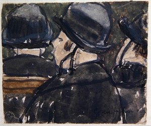 Chapeaux aux Brides（水彩・紙） 作： Gwen John