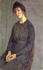 クロエ・ボートン・リーの肖像（キャンバスに油彩） 作： Gwen John
