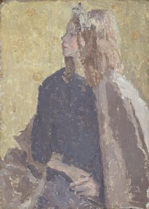 「横顔の少女」、1900-1939 作： Gwendolen Mary John