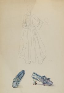 ガウンとスリッパ、c。 1936年。