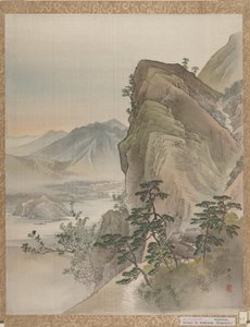 風景、1800年。 作： Gyokusho Kawabata