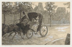 馬車に乗った二人の女性