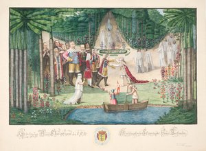 エリュシオンでのクリスチャン 7 世の先祖による歓迎 作： H.G. Beenfeldt