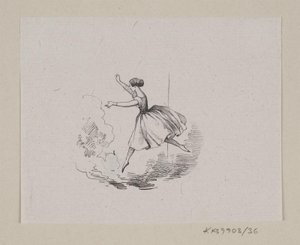 H.C.の「The Steadfast Tin Soldier」のイラスト。 アンデルセン「おとぎ話と物語」第1巻