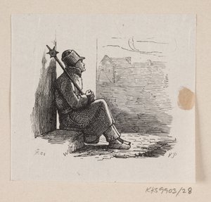 H.C.の「Lykkens Kalosker」のイラスト。 アンデルセン「おとぎ話と物語」第1巻 作： H.P. Hansen