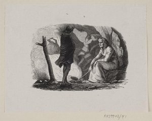 H.C.の「The Garden of Paradise」のイラスト アンデルセン「おとぎ話と物語」第1巻 作： H.P. Hansen
