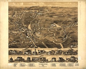 マサチューセッツ州アクスブリッジ、1880年。