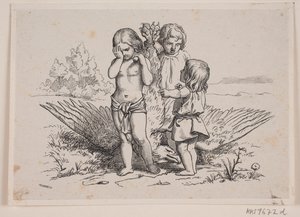 イラストティル「1847年のドイツ青年カレンダー」 作： H. C. Henneberg