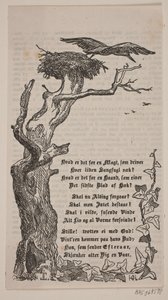 オーク材のコウノトリの巣のフレーミング 作： H. C. Henneberg