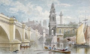 ロンドン橋、1840 年 作： H Cundell