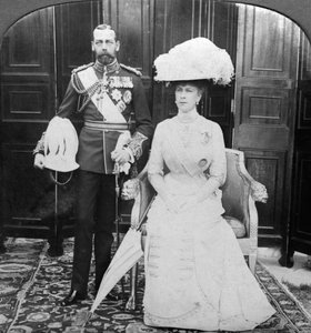 20世紀初頭のジョージ5世王1865-1935とメアリー女王1867-1953。