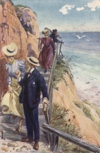 心を打つジャンは、彼女を助けるために彼の手を差し出しました 作： H. Delaspre