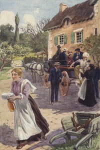 愛人は二人の女性に手を差し出した 作： H. Delaspre