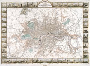 ロンドンの地図、1851 年