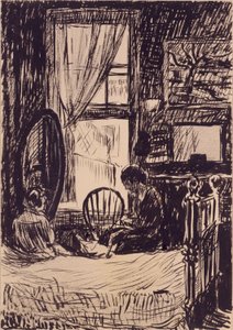 (窓の前の数字） 作： H. Lyman Sayen