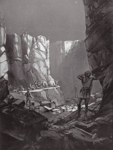 紀元前413年、シチリアにおけるアテナイの災害（リトグラフ） 作： H. M. (after) Burton