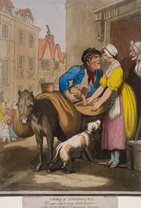 「レンガの粉が欲しいですか」、ロンドンの叫びのプレート VI、1799 年 作： H Merke
