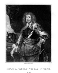 エドワードサックビル、第4ドーセット伯爵、イギリスの兵士および政治家、1829年。 作： H. Robinson