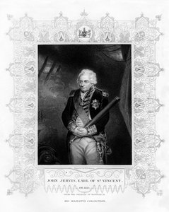 ジョンジャービス、第1セントビンセント伯、19世紀イギリス海軍大将。 作： H. Robinson