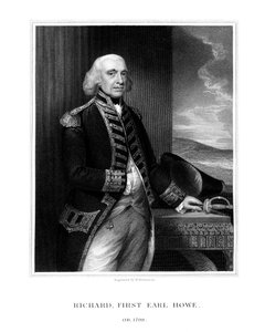 リチャードハウ、初代伯ハウ、イギリス海軍大将、1832年。 作： H. Robinson