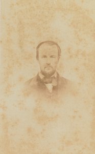 ハロルド・M・ホワイト、1860～1862年のカルト・ド・ビジットの肖像画。 作： H. S. Tousley