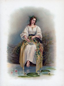 「オフィーリア」、1891年。 作： H Saunders