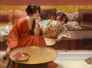 アイドル時間、1895 年。 作： H. Siddons Mowbray