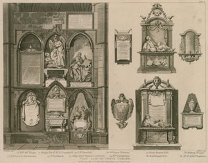 詩人コーナー、ウェストミンスター寺院、ロンドンの西側 作： H. Villiers