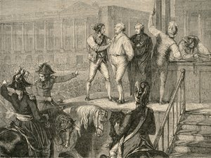 1793年1月21日のルイ16世の処刑 作： H. de la Charlerie