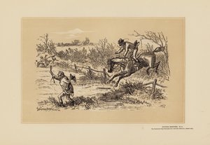 ハンティング・スケッチ、第9番、ルック・アウト（エングレーヴィング） 作： Hablot Knight (1815 92) Browne