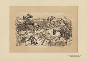 タンブルタウン・スティープル・チェイス、7番、ザ・レーン（エングレーヴィング） 作： Hablot Knight (1815 92) Browne