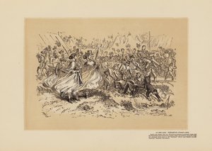 ウィンブルドン会議、その1、軍馬（エングレーヴィング） 作： Hablot Knight (1815 92) Browne