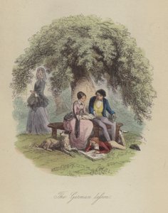 フランク・E・スメドレー著『Lewis Arundel or The Railroad of Life』の挿絵（彩色済み彫刻）。 作： after Hablot Knight Browne