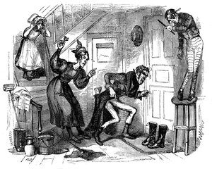 チャールズ・ディケンズの「The Old Curiosity Shop」。 作： Hablot Knight Browne
