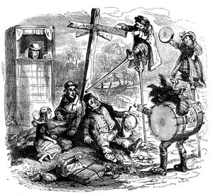 チャールズ・ディケンズの「The Old Curiosity Shop」。 作： Hablot Knight Browne
