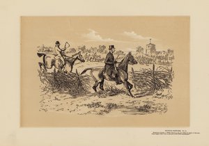 ハンティング・スケッチ、第11巻、スポーツをする牧師（エングレーヴィング） 作： Hablot Knight (1815 92) Browne