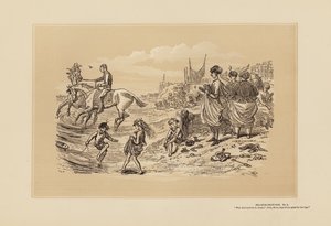 海辺のスケッチ、その2、脚にとても良い（エングレーヴィング） 作： Hablot Knight (1815 92) Browne