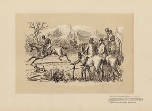 ザ・タンブルタウン・スティープルチェイス、No.1、ザ・フェイヴァリット（エングレーヴィング） 作： Hablot Knight (1815 92) Browne