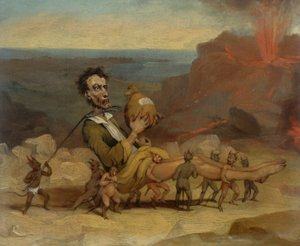 エドワードブルワーリットンの似顔絵（1803-1873） 作： Hablot Knight Browne