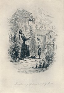 私は叔母に自分を知らせます。 David Copperfield、c1840-1880、1923年からのエッチング