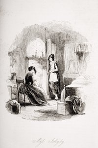 ジェリービー夫人、チャールズディケンズ（1812-70）による「ブリークハウス」のイラスト1853年発行