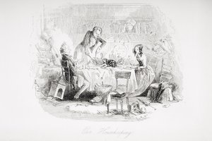 私たちの家事、チャールズ・ディケンズ（1812-70）による「David Copperfield」のイラスト、1850年に初公開