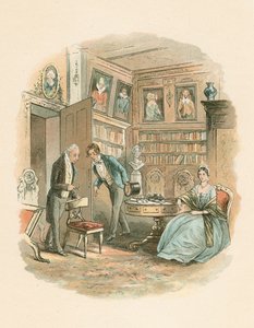 チャールズ・ディケンズの荒廃した家の風景、1852-1853 作： Hablot Knight Browne