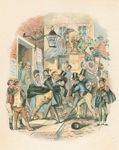 チャールズディケンズによるニコラスニッケルビーのシーン（1838〜1839年） 作： Hablot Knight Browne