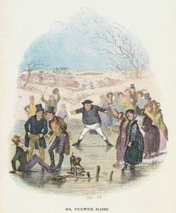チャールズ・ディケンズ作『ピックウィック・ペーパーズ』の一場面、1836年