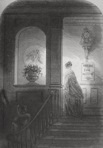 影、チャールズディケンズ（1812-70）による「ブリークハウス」のイラスト1853年発行 作： Hablot Knight Browne