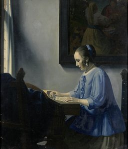 楽譜を読む女性 手紙を読む女性 作： Han van Meegeren