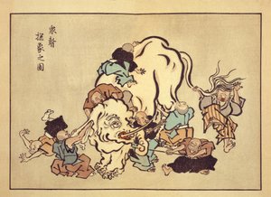 象を診察する盲目の僧侶たち